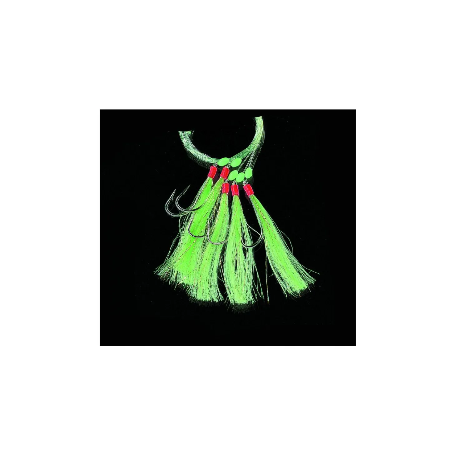 Dega Makrelenvorfach Chartreuse 5 Haken