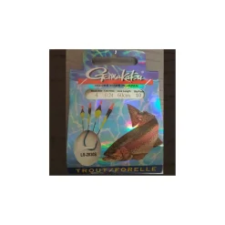 Gamakatsu Angelhaken gebunden Troutfloat blau 60 cm Gr. 6